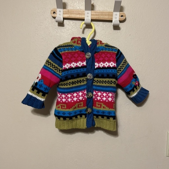 Catamini Girls Wool Blend Embroidered‎ Hooded Jacket Designed in France - Picture 1 of 10